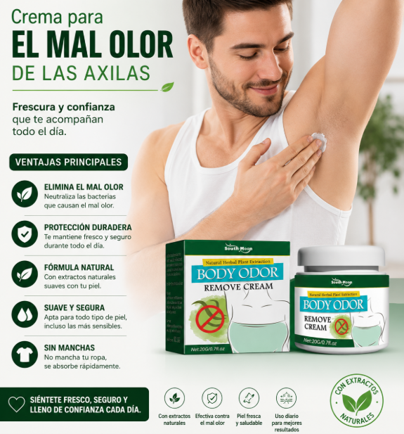 🌸 Crema pal mal olor de Axilas Body Odor™