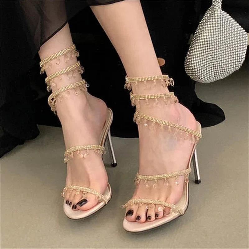 Sandalias Elegantes Cristales