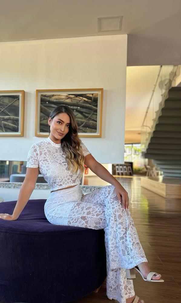 ✨SET ELEGANTE DE ENCAJE👚👖