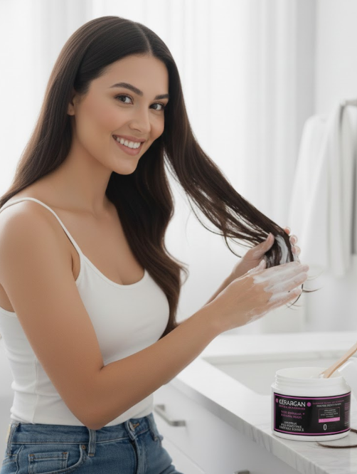✨ Mascarilla Capilar Hidratante y Revitalizante KERARGAN.  🌟
