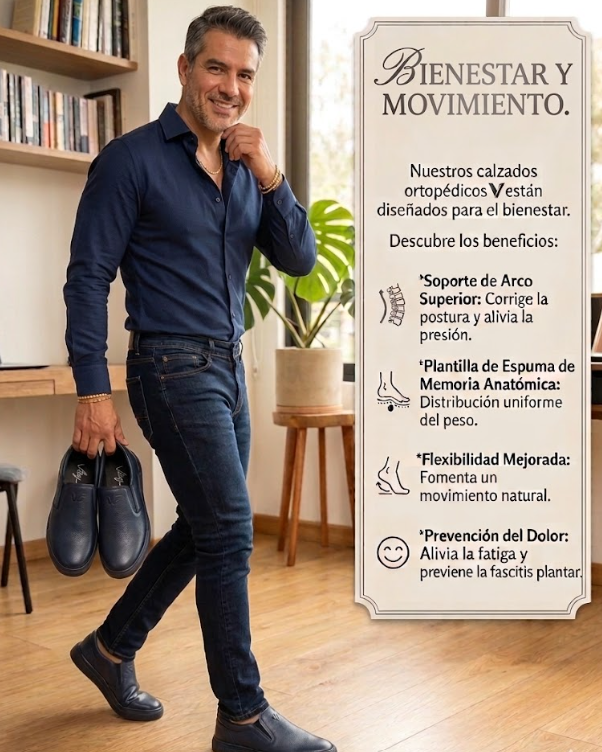 MOCASINES ORTOPEDICOS VELAY HOMBRE ✨