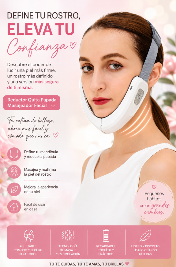 💖 Reductor Quita Papada Masajeador Facial