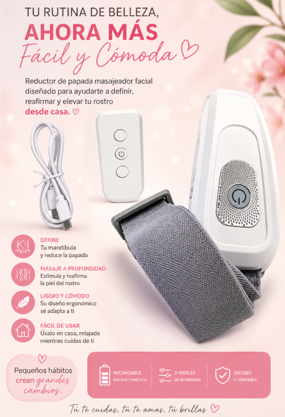 💖 Reductor Quita Papada Masajeador Facial