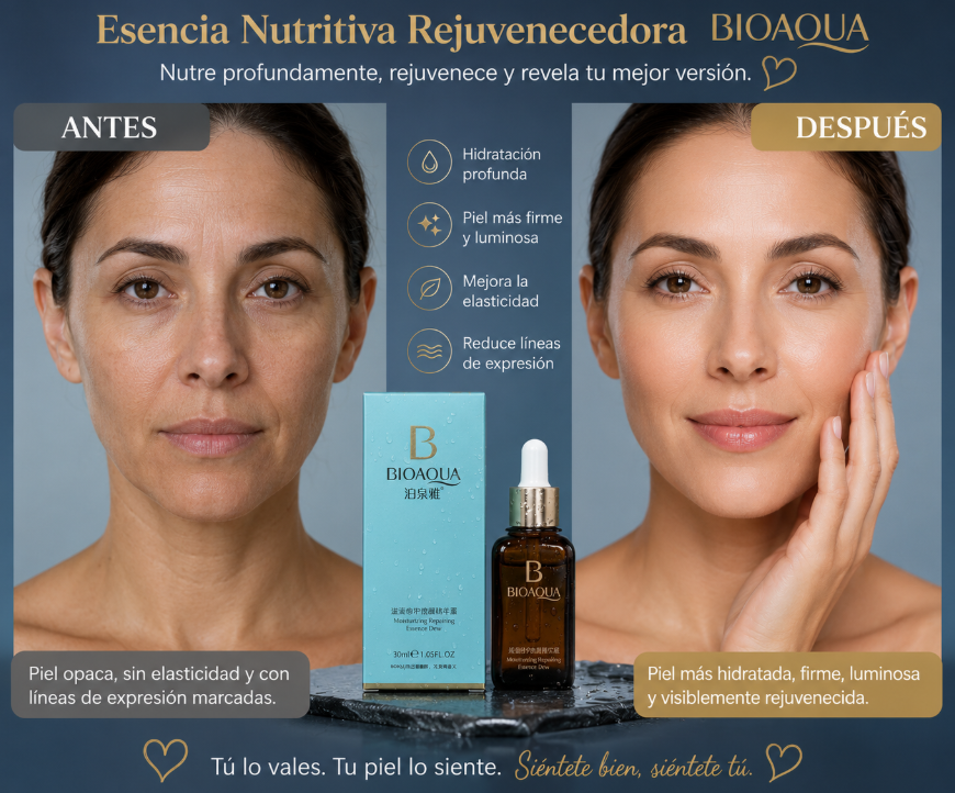 ✨🌸 ESENCIA NUTRITIVA REJUVENECEDORA BIOAQUA 🌸✨