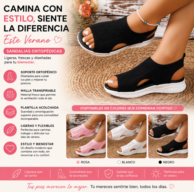 🌸Sandalias Ortopédicas Verano🩷