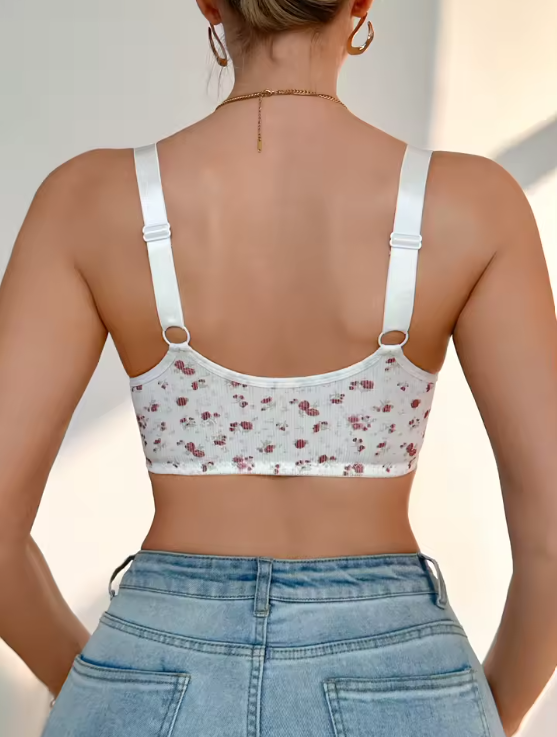🌸 Sostén Realza Busto Encanto Floral🌸