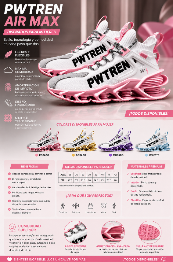 ⚡ TENNIS DEPORTIVAS PWTREN AIR MAX
