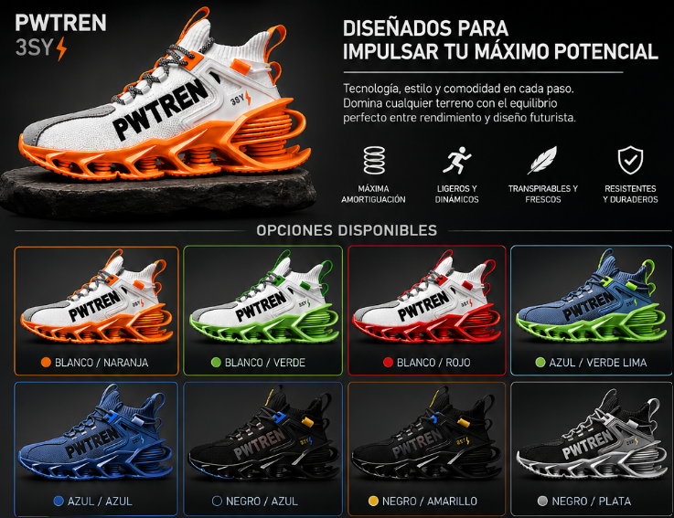 ⚡ TENNIS DEPORTIVAS PWTREN AIR MAX