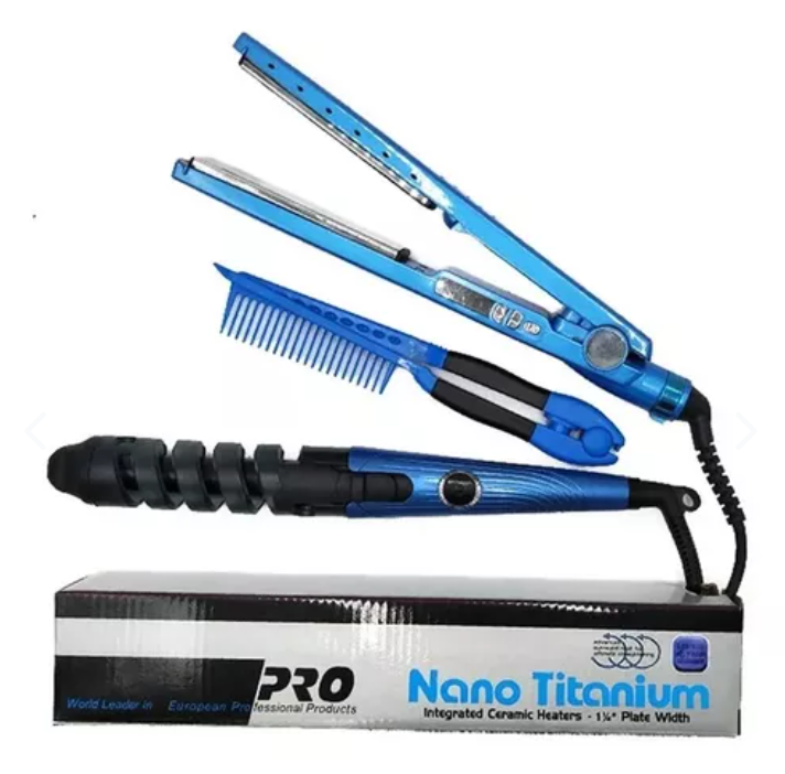 💎 Kit Profesional 2 en 1: Plancha + Rizador Perfect Style™