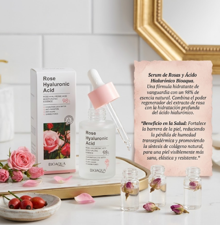 🌹 Serum Rosas & Ácido Hialurónico BIOAQUA🩷