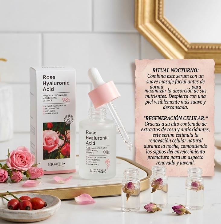 🌹 Serum Rosas & Ácido Hialurónico BIOAQUA🩷
