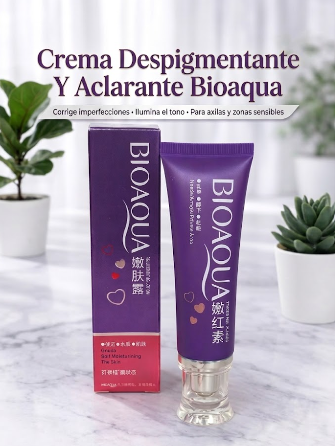 💜Crema Despigmentante y Aclarante Bioaqua✨