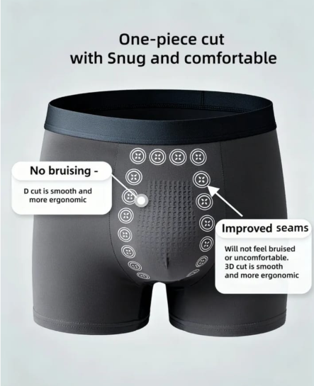 🧲Boxer magnetico- ayuda con tu salud y placer intimo para hombre🔥
