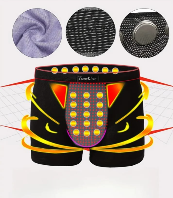 🧲Boxer magnetico- ayuda con tu salud y placer intimo para hombre🔥