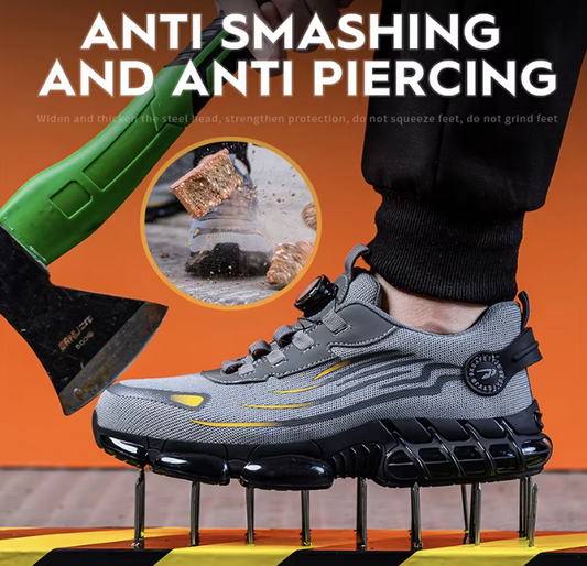 Zapatos de Seguridad Premium con Botón Giratorio✨