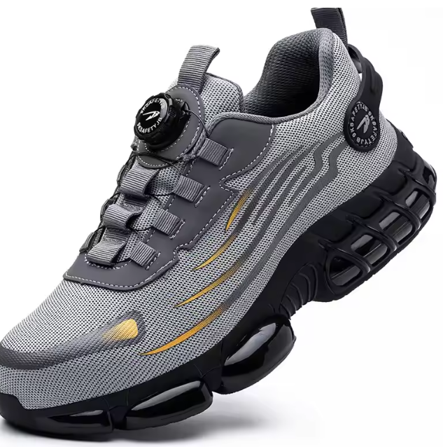 Zapatos de Seguridad Premium con Botón Giratorio✨