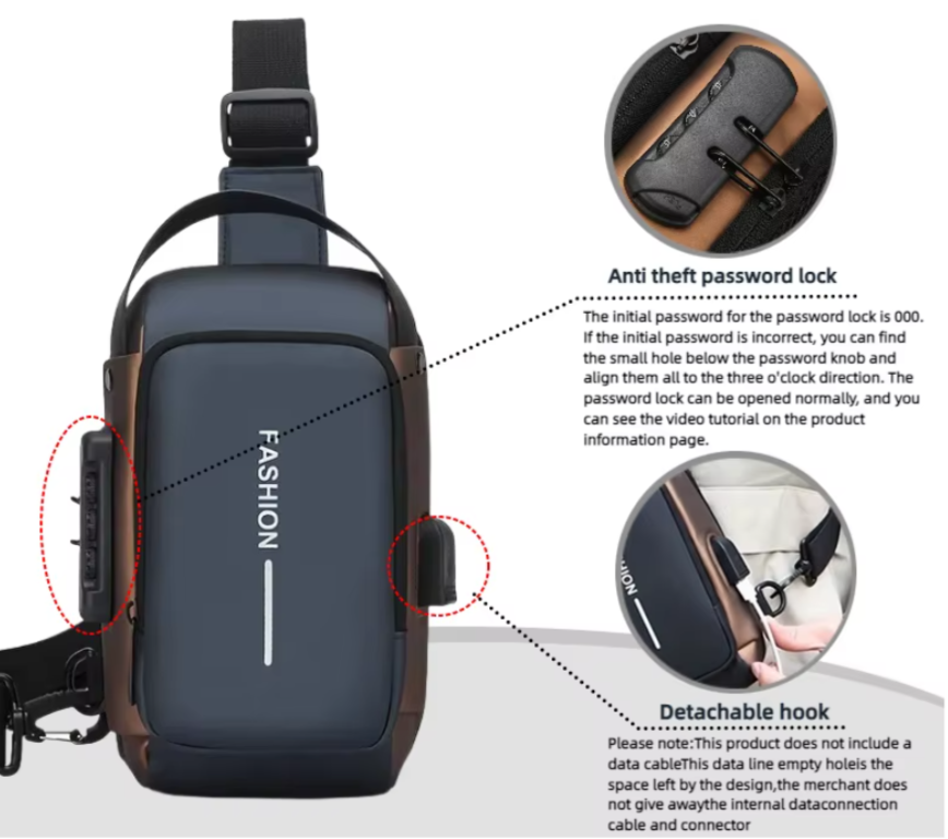 🎖️ Bolso Titan Urban Pro para hombre✨