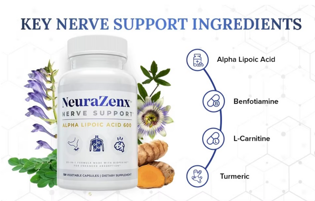 ✨Suplemento de Apoyo Nervioso y Apoyo para Neuropatía Periférica- NeuroZenX Nerve Support 600🌿