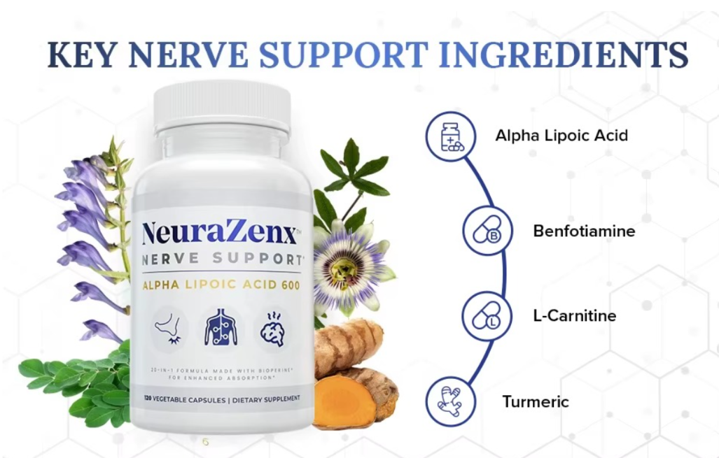 ✨Suplemento de Apoyo Nervioso y Apoyo para Neuropatía Periférica- NeuroZenX Nerve Support 600🌿