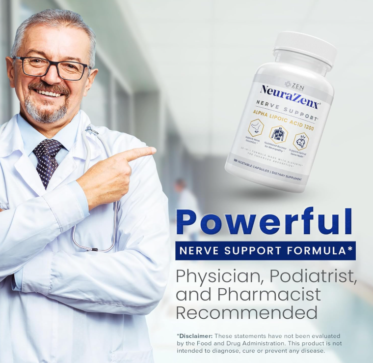 ✨Suplemento de Apoyo Nervioso y Apoyo para Neuropatía Periférica- NeuroZenX Nerve Support 600🌿