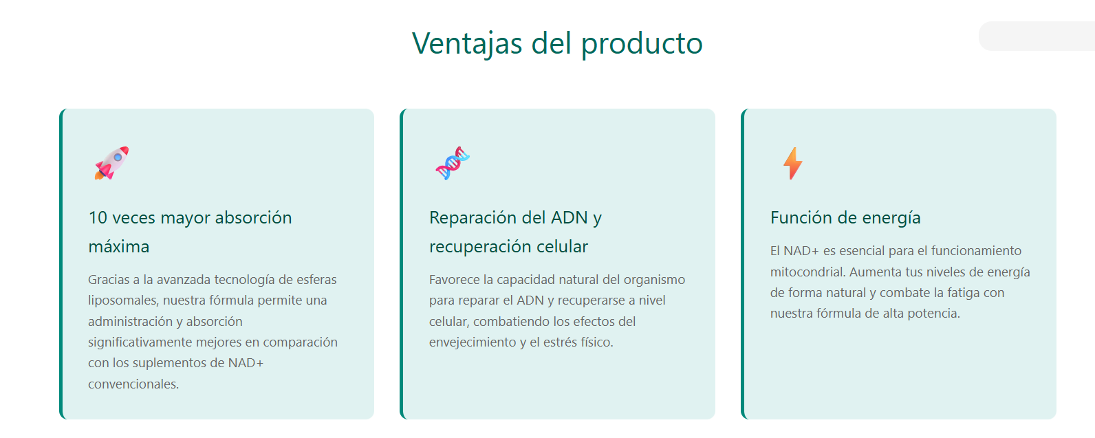 💊Cápsulas Liposomales Nad+,60 Uds,energía Celular,corazón💙