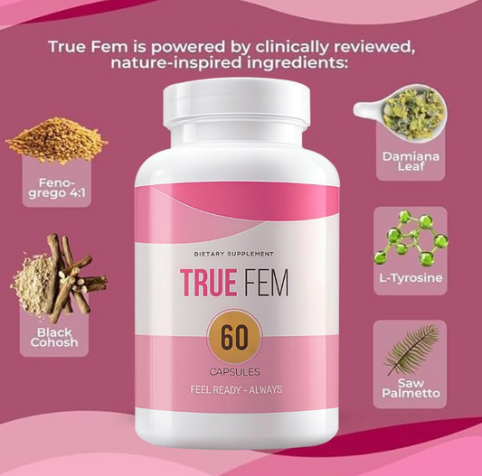 🩷TRUE FEM- suplemento de fórmula avanzada para salud y bienestar general con vitaminas de máxima fuerza para mujeres✨