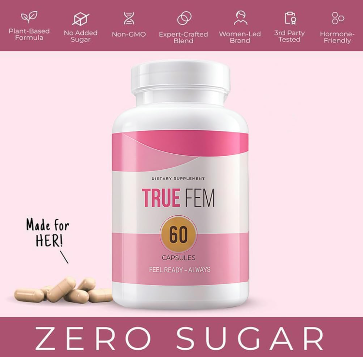 🩷TRUE FEM- suplemento de fórmula avanzada para salud y bienestar general con vitaminas de máxima fuerza para mujeres✨