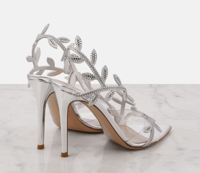 ✨Zapatillas AURELIA CRYSTAL HEELS🩶