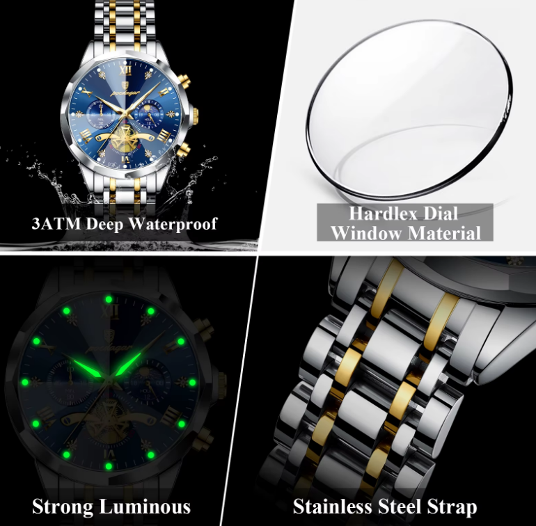 ⌚✨ RELOJ POEDAGAR ROYAL BLACK