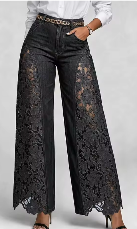 JEANS ELEGANCE BOTA CAMPANA✨