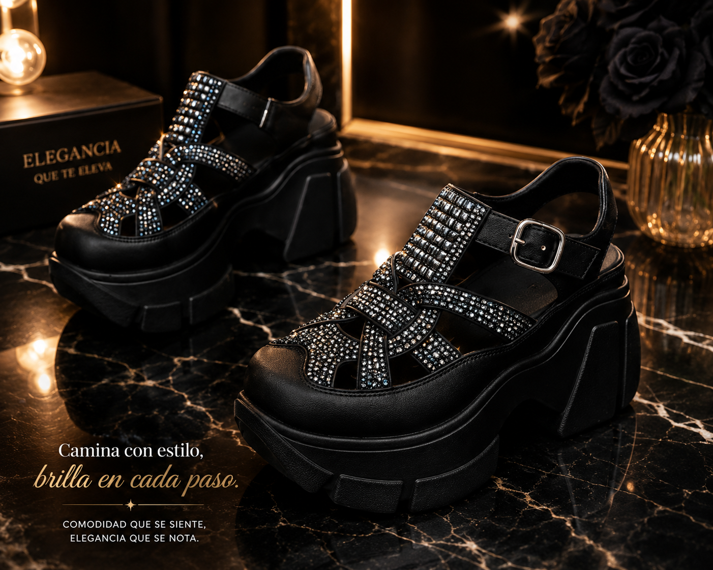 SANDALIA PLATAFORMA NOVA STEP⚡seguridad y elegancia en un solo paso⚡