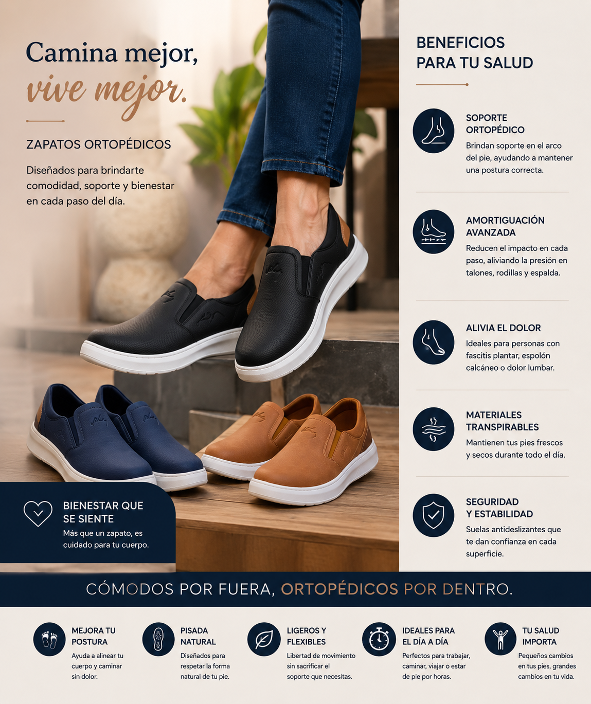 MOCASINES ORTOPEDICOS VELAY HOMBRE ✨