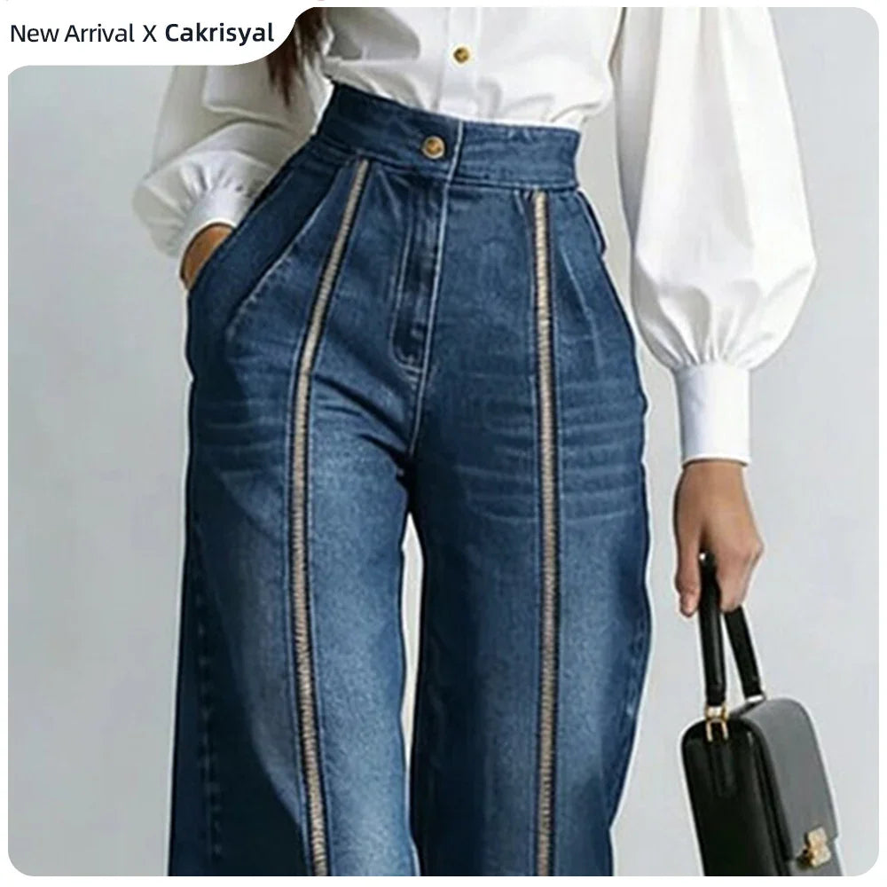 Jeans Cremallera Dorada