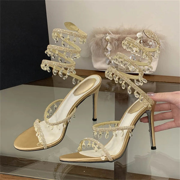 Sandalias Elegantes Cristales