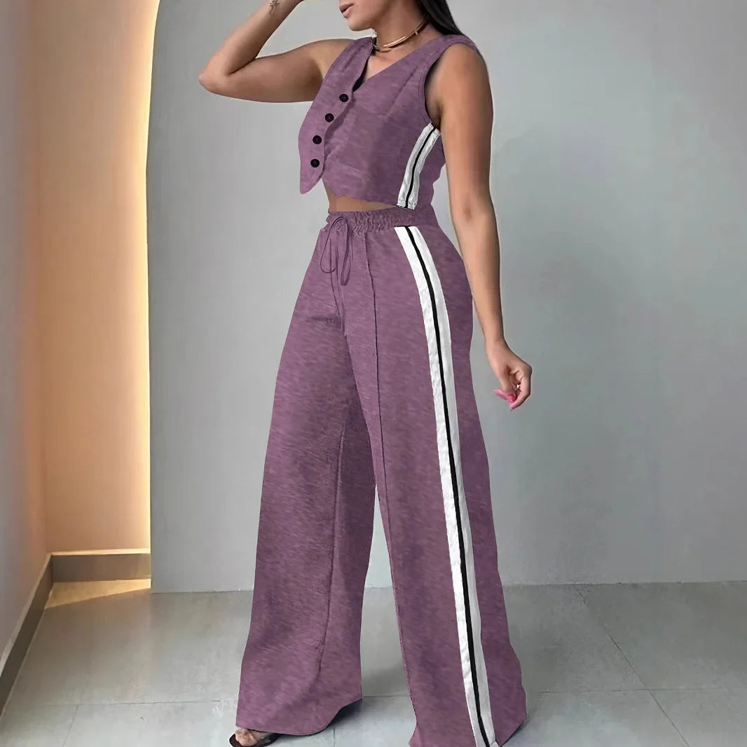 Conjunto Elegante V-neck