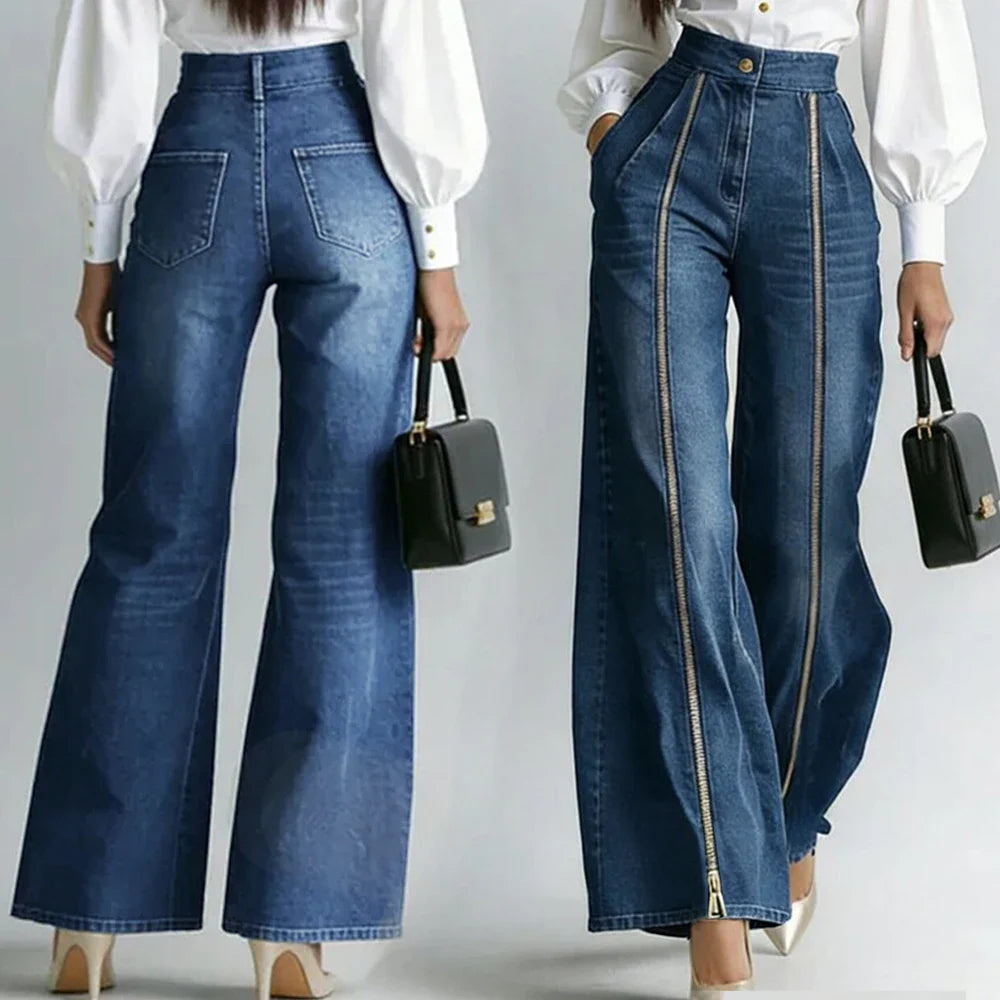 Jeans Cremallera Dorada
