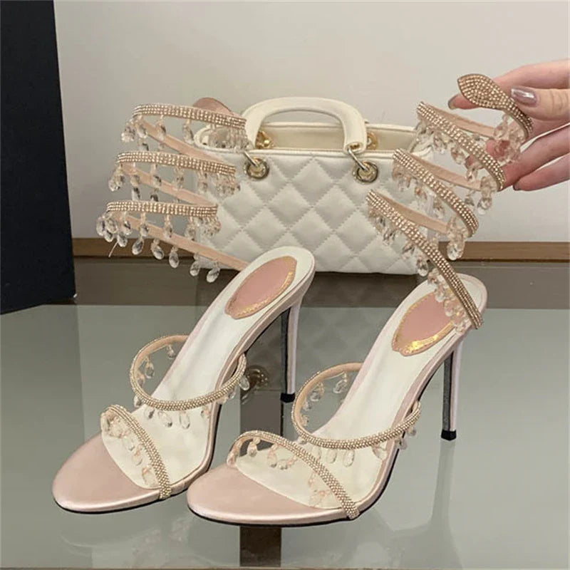 Sandalias Elegantes Cristales