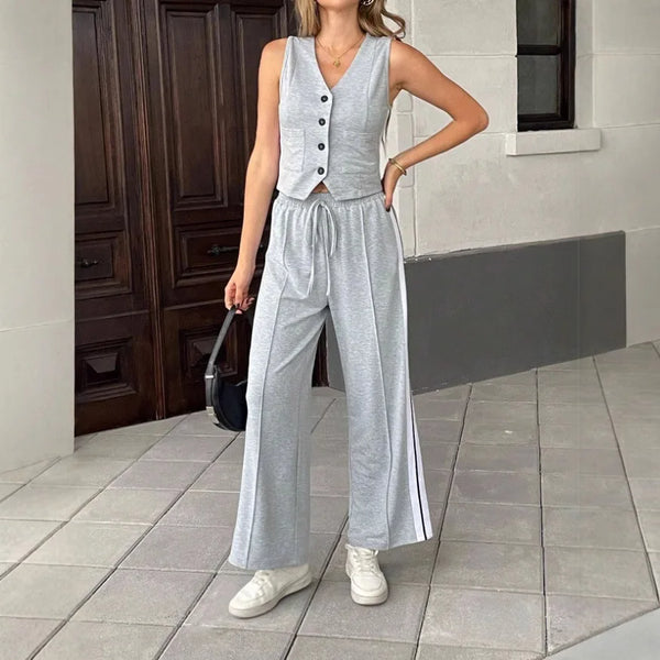 Conjunto Elegante V-neck 