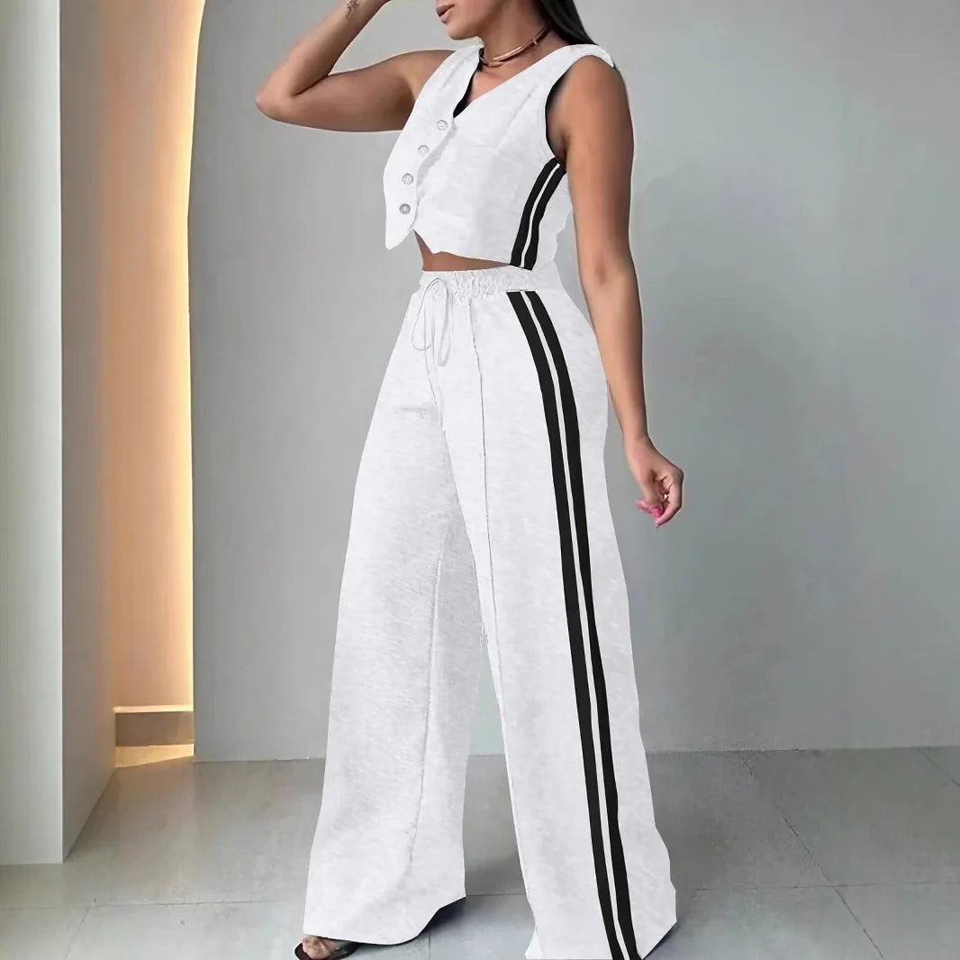 Conjunto Elegante V-neck