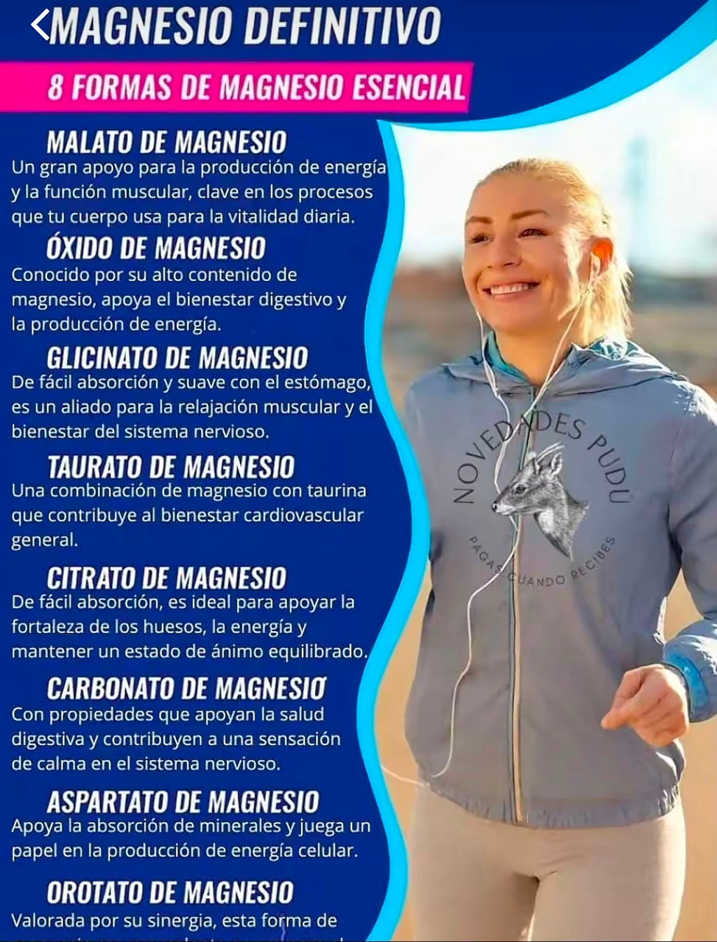 💙Magnesio 8 en 1 Complejo 1000 mg y Mezcla de Azúcar en la Sangre Combo de Suplemento 90 Cápsulas✨
