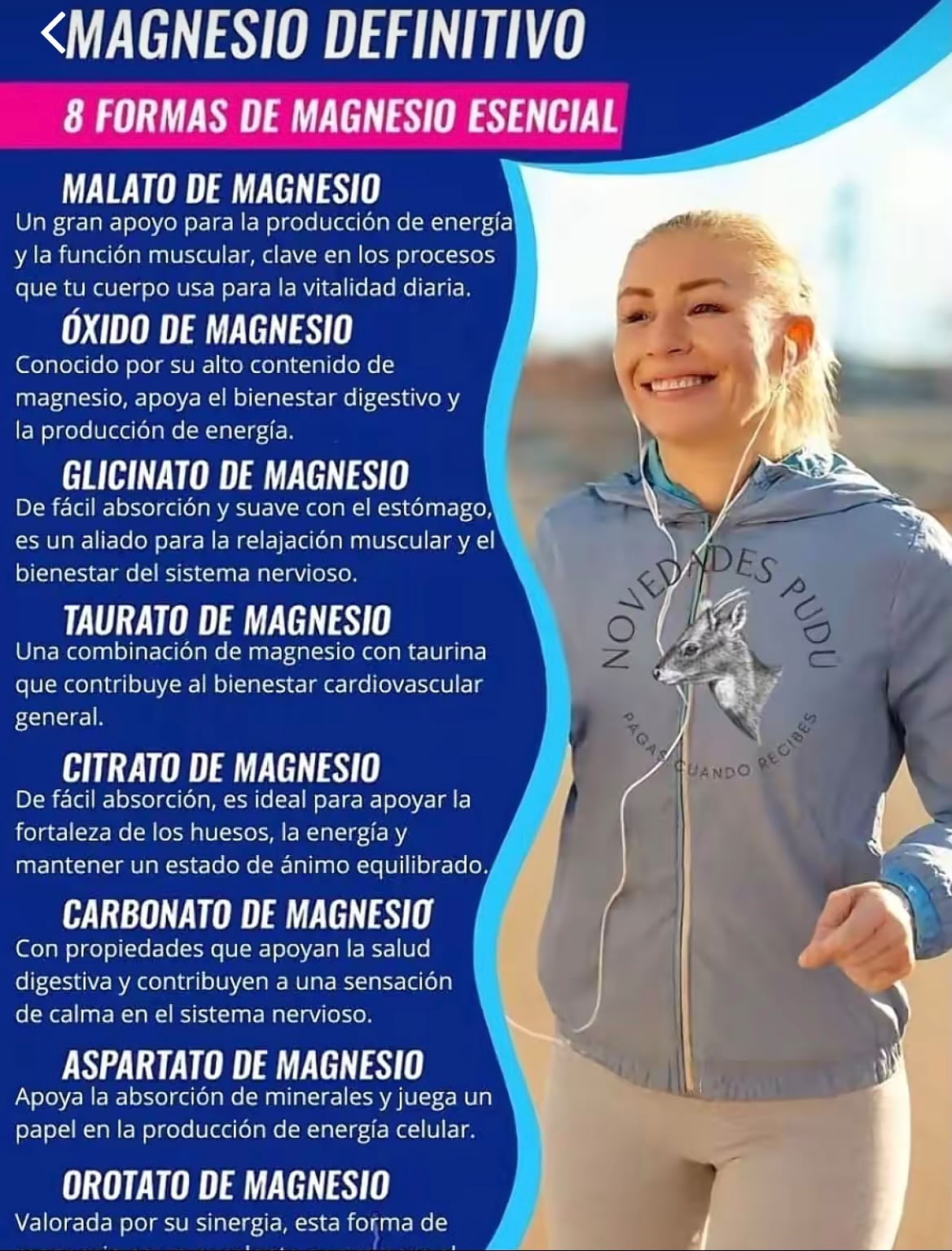 💙Magnesio 8 en 1 Complejo 1000 mg y Mezcla de Azúcar en la Sangre Combo de Suplemento 90 Cápsulas✨