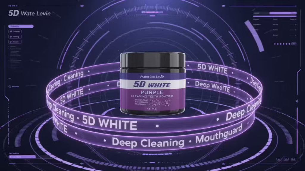 💜 5D WHITE PURPLE™ – POLVO BLANQUEADOR DENTAL INSTANTÁNEO