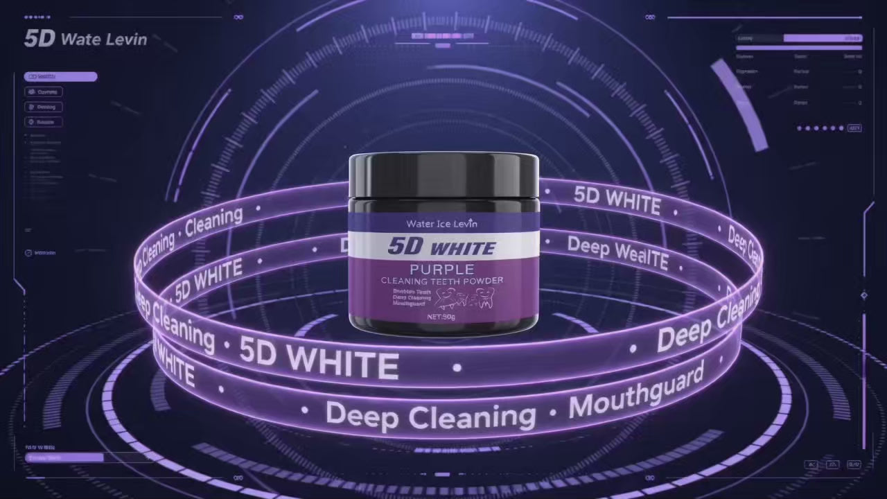 💜 5D WHITE PURPLE™ – POLVO BLANQUEADOR DENTAL INSTANTÁNEO